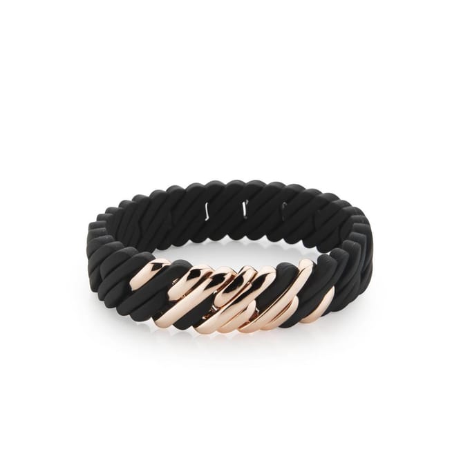 Armband The Rubz Classic 15 mm black pink gold