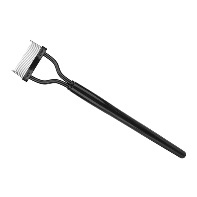Wimperkam Stalen Naald Mascara Wenkbrauwborstel Make-up Cosmetische Schoonheidstools white
