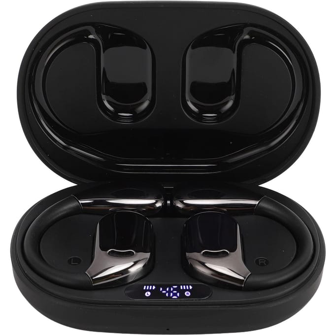 Écouteurs Bluetooth 5.49 pour Android, traducteur en ligne de 144 langues noir