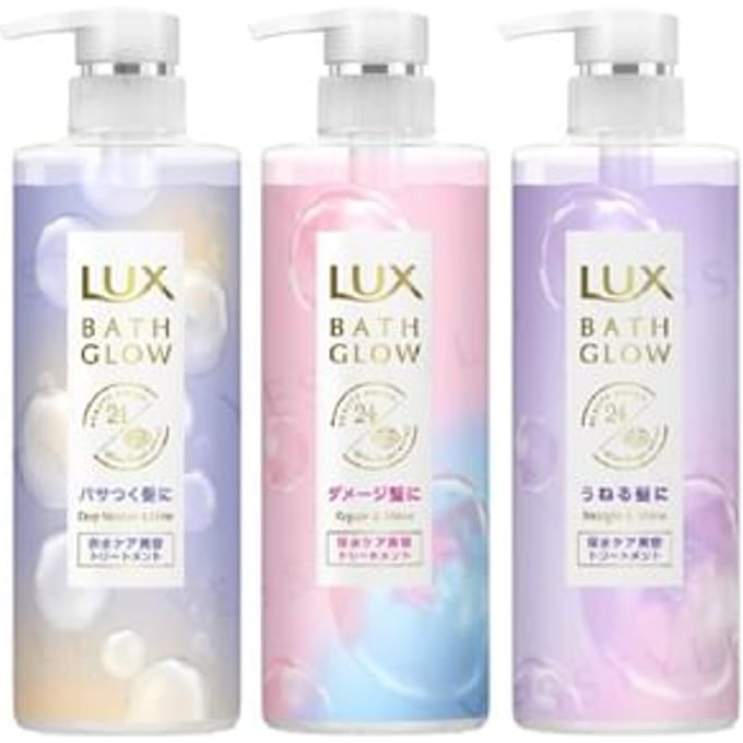 Lux Japan - Bath Glow Series Hair Treatment Deep Moisture & Shine - 350g Refill