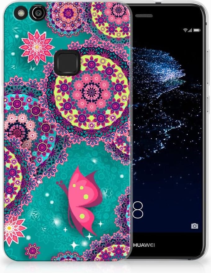 Huawei P10 Lite Hoesje maken Cirkels en Vlinders