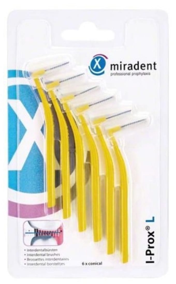 Miradent Interdentale Ragers I-Prox L 0,5 mm Geel - 6 stuks