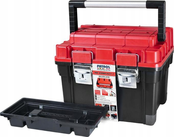 Patrol HD Compact 1 Serie - Gereedschapskoffer - Czerwone - Aluminium Handvat - Heavy Duty