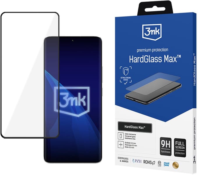 3Mk Hardglass Max Voor Xiaomi Redmi Note 13 Pro+ Beschermend Glas Pe