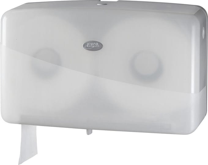 Euro Products Toiletroldispenser Mini-duo Jumbo 40 Cm Wit