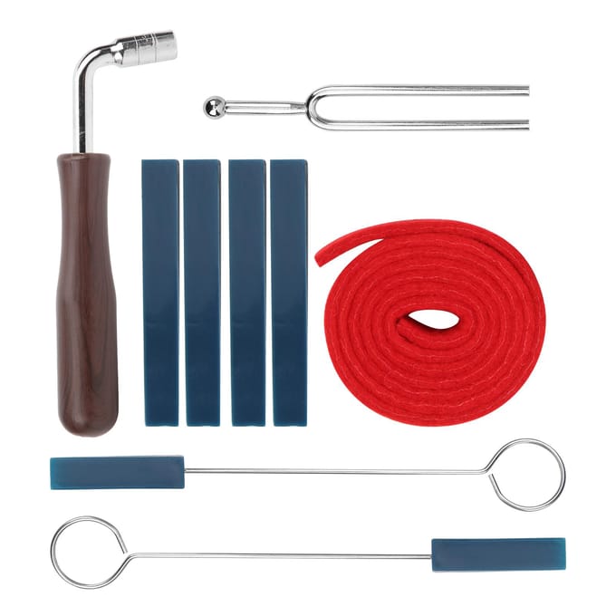 Piano Stemset Gereedschap Dempers Sleutel Stemvork Hefboom Vilt Temperament Strip Kits Reparatie Accessoires gray