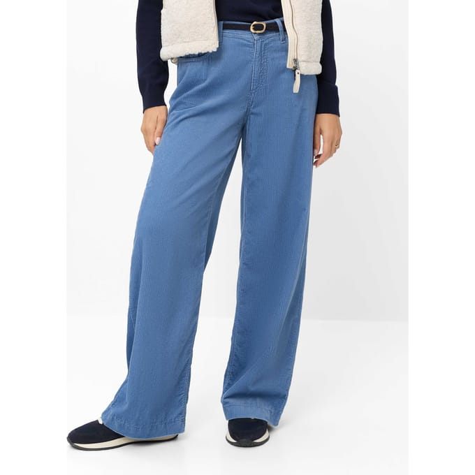 Brax Dames Palazzobroek  Style MAINE MOONLIGHT BLUE, blauw, maat 40K