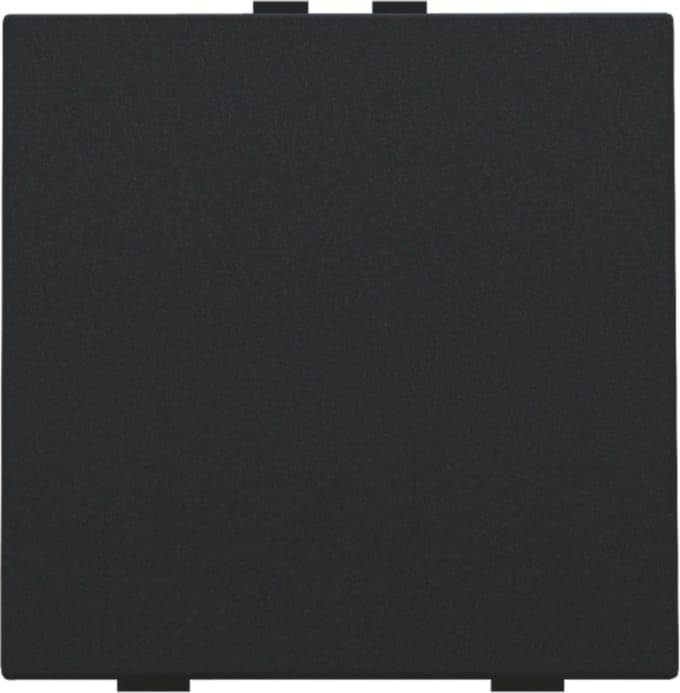 Niko Home Control Enkele Drukknop Zwart Staal - 161-51001