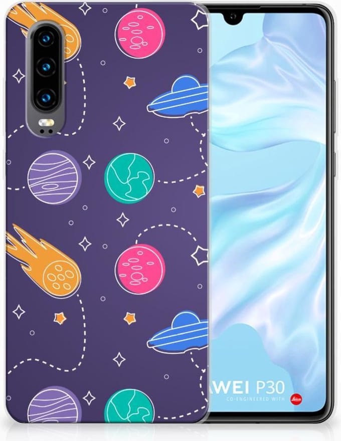 TPU Hoesje voor Huawei P30 Silicone Back Cover Space