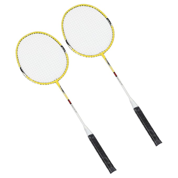 Badminton Racket IJzerlegering Nylon Antislip Grip Draagbaar Badminton Racket met Draagtas voor white