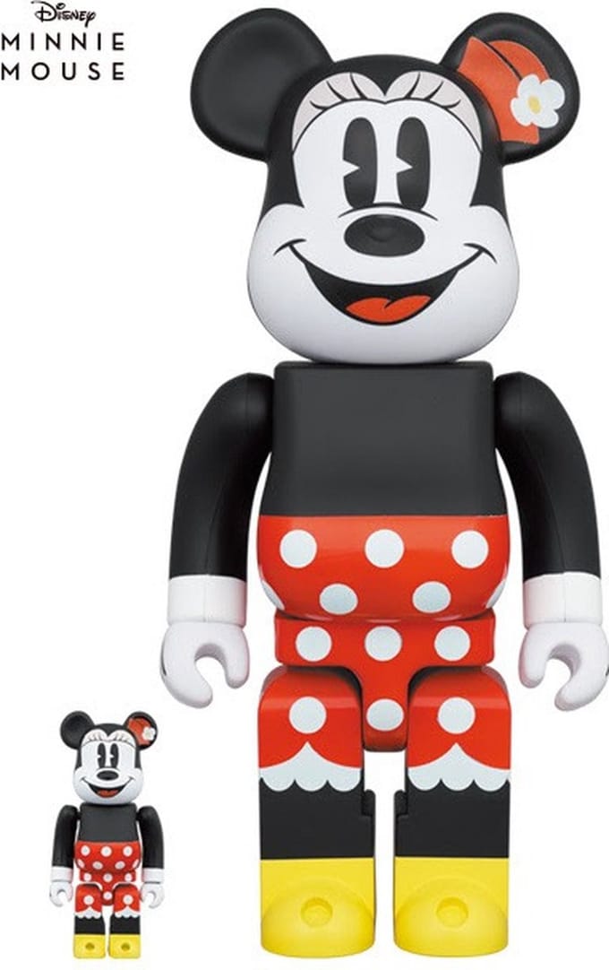 400% & 100% Bearbrick Set - Minnie Mouse (Walt Disney)
