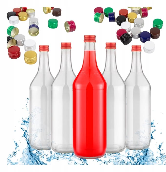 Bimberek Monopol Serie - Decoratieve Fles - 1L - Set van 25