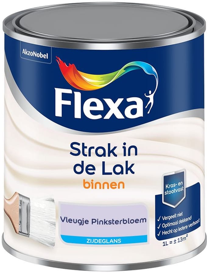 Flexa - Strak In De Lak Binnenlak Zijdeglans - Vleugje Pinksterbloem - Mengverf - 1 L