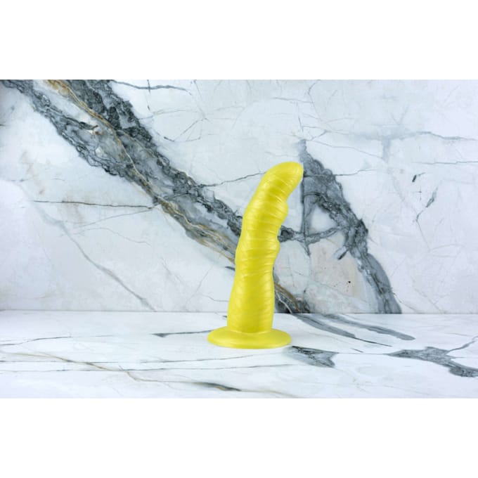 Ylva &amp; Dite | Handmade Yellow Anal Dildo with Suction Cup | Rhea