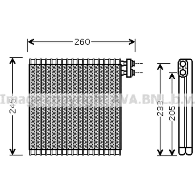 Verdamper, airconditioning AVA COOLING MZV216 AVA