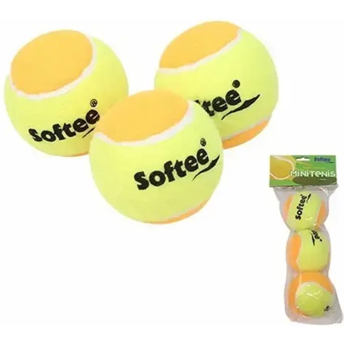 Set van 3 tennisballen voor kinderen Softee Minitenis