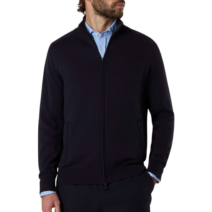 North Sails Bonded Full-zip Sweater Heren - Maat M