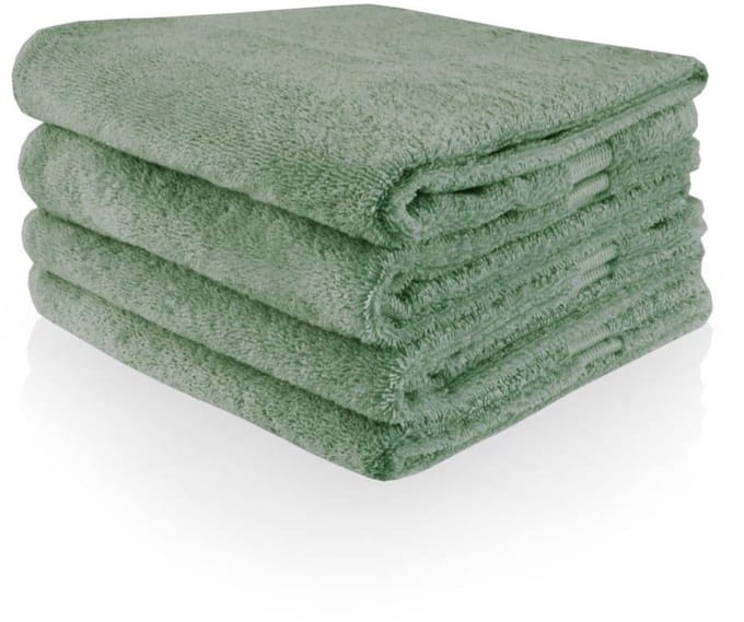 Douchelaken Stone Green 70x140cm (LET OP: bestellen per stuk)