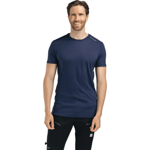 Aclima LightWool 140 Trail Tee Heren (Maat - M, Kleur - Navy Blazer)