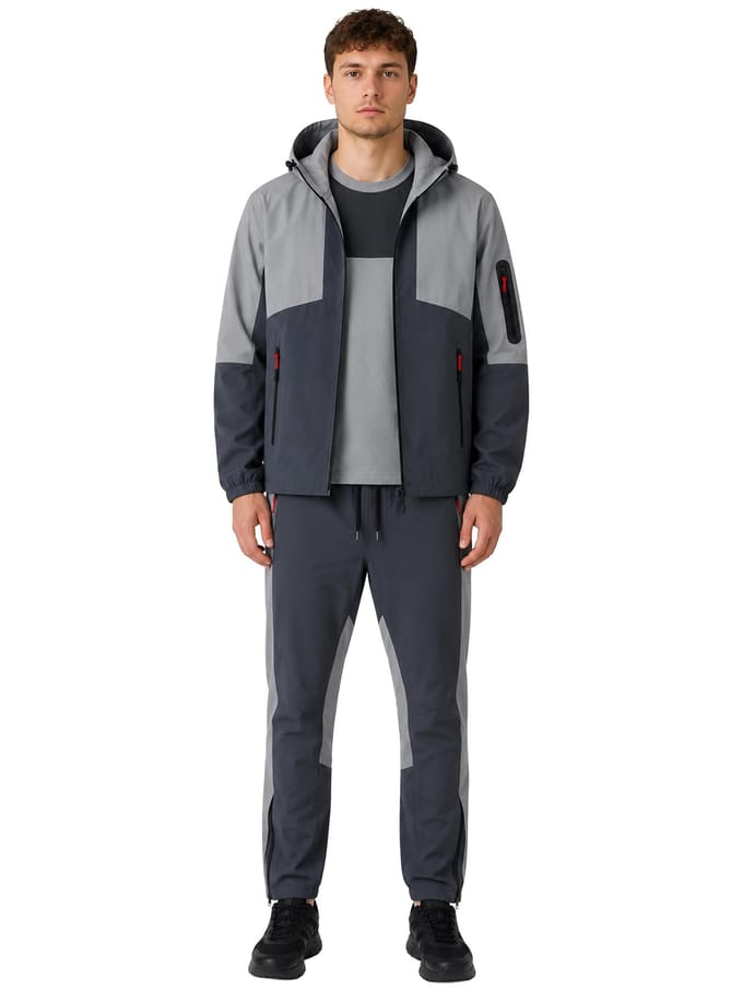 Kruze | Heren Geweven 3-delige Set - Jas/T-shirt/Broek