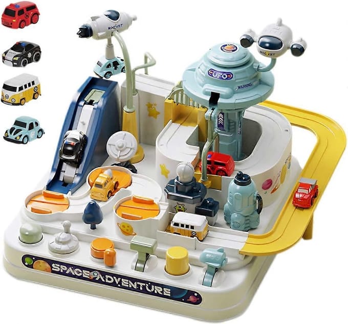 Educatief Ruimte Avonturenpark - STEM- Interactieve Racebaan Speelset - Perfect Cadeau