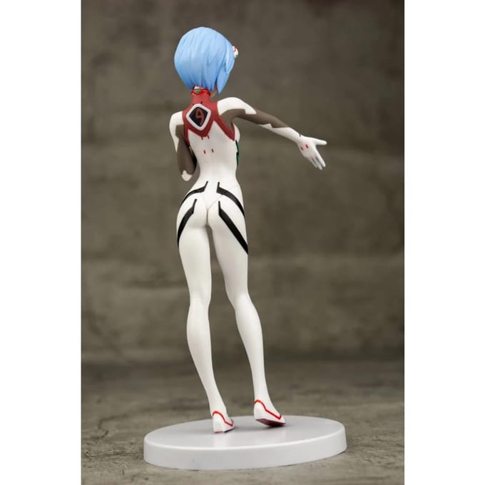 Anime NEON GENESIS EVANGELION Ayanami Rei Theatrical Version Wit Strijdpak Kort Haar Reikend Model Speelgoed Actiefiguur With box gray