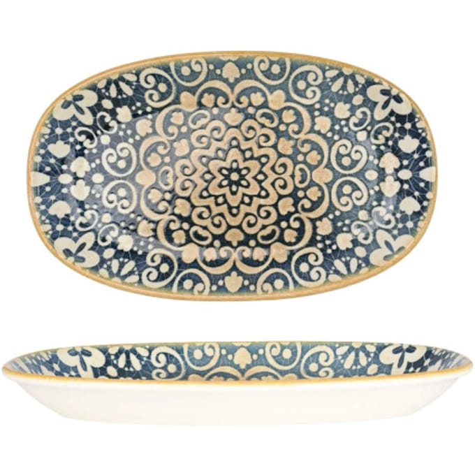 Bonna Serveerschaal - Alhambra - Porselein - 29x17 cm - set van 2