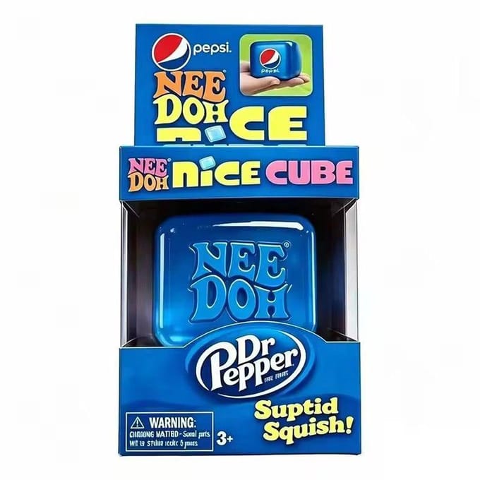 Needoh Nice Cube Sensorische Stressverlichter Fidget Tool voor Angst & Focus Bureau Sensorische Kubus voor Volwassenen & Kinderen