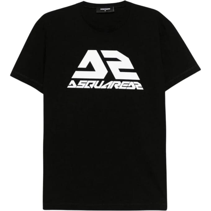 DSquared2 Heren Vet Logo Cool Fit T-shirt (Zwart)