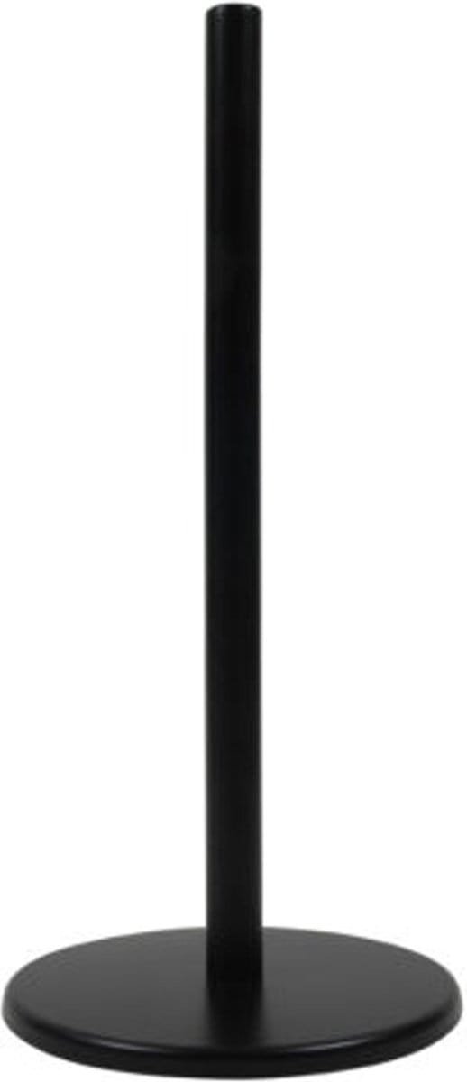 Svenska living Keukenrolhouder - RVS - zwart - 33 cm
