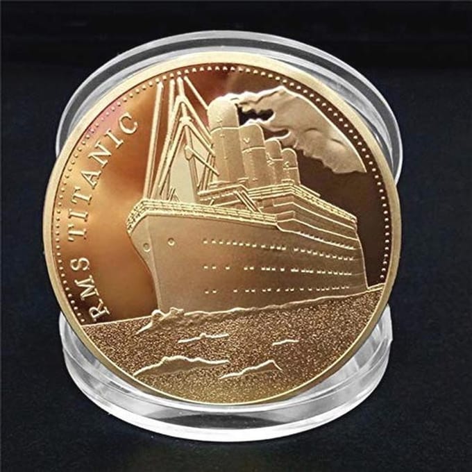 Titanic Schip Herdenkingsmunt Incident Verzameling Bitcoin Kunst Geschenken Decoratie
