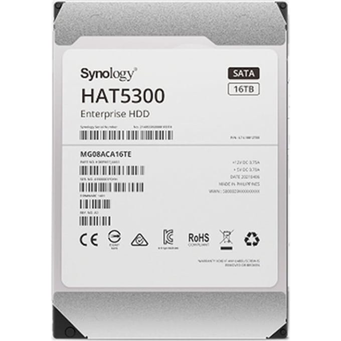 Synology Enterprise Series - 16TB - Harde schijf - HAT5300-16T - SATA-600 - 3.5"