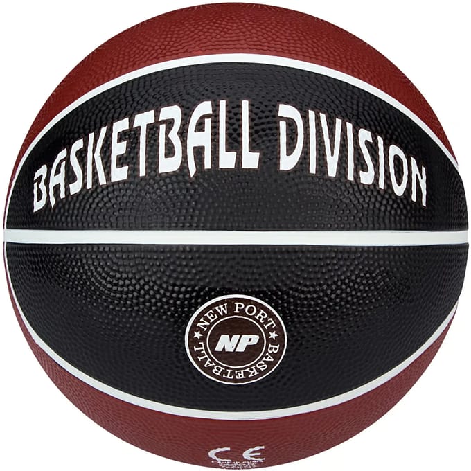 New Port Mini Basketbal Print - Bordeaux/Zwart/Wit - 3