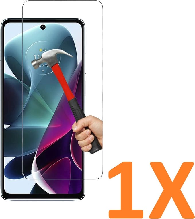 Screenprotector Glas - Tempered Glass Screen Protector Geschikt voor: Motorola Moto G200 5G  - 1x