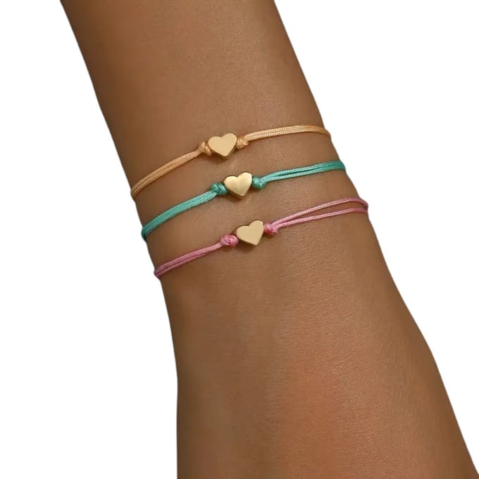 Livano Armband - Staal - Nep Zilver - Dames - 3 St - Gemengd