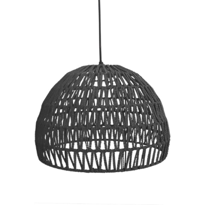 LABEL51 - Hanglamp Rope - Zwart - 38x38x30cm