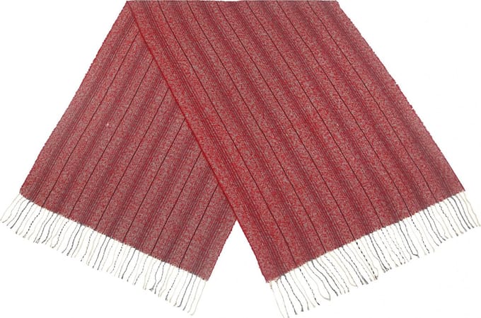 Cwi Sjaal - Stripes - Dames - 65 X 180 Cm - Rood