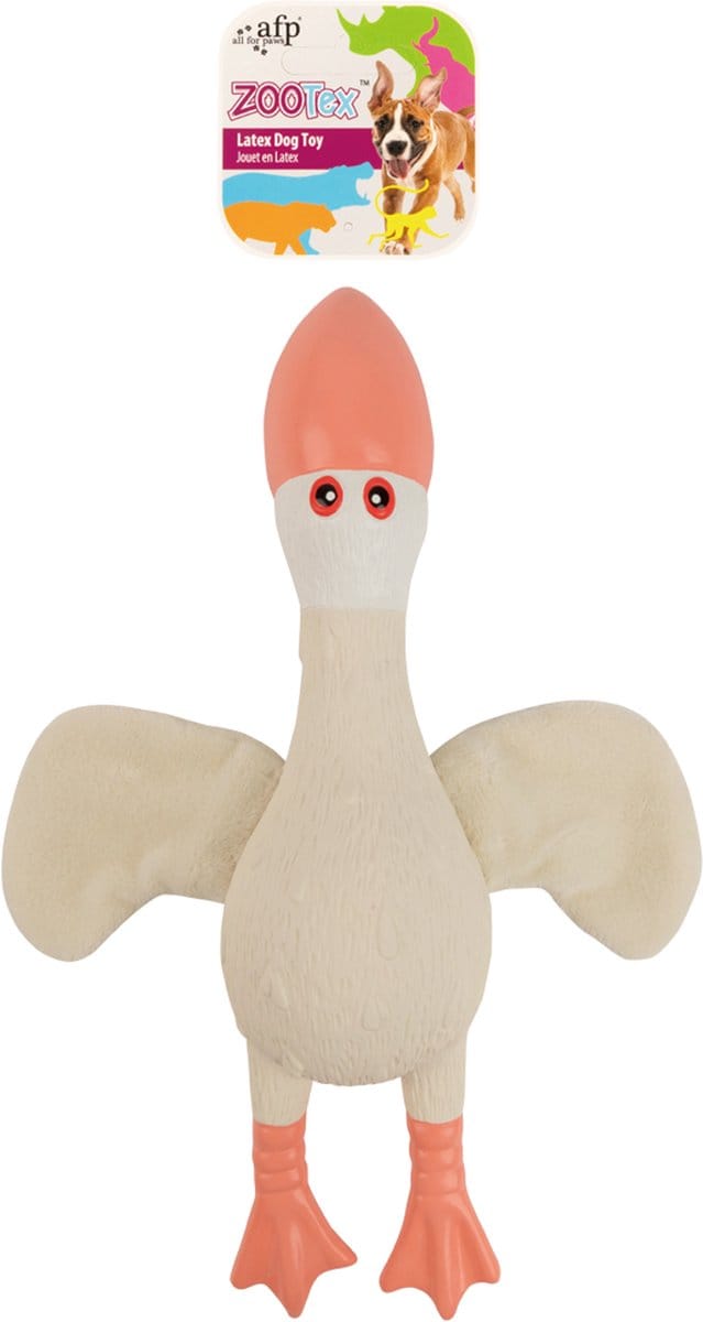 AFP Soft Wing Seagull - Hondenspeelgoed - Piepspeeltje - Knisperende vleugels - Latex - Zeemeeuw