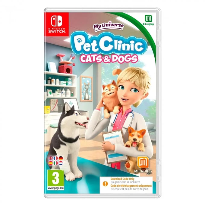 My Universe: Pet Clinic Katten + Honden (Code in A Box) - Nintendo Switch - Virtual Pet