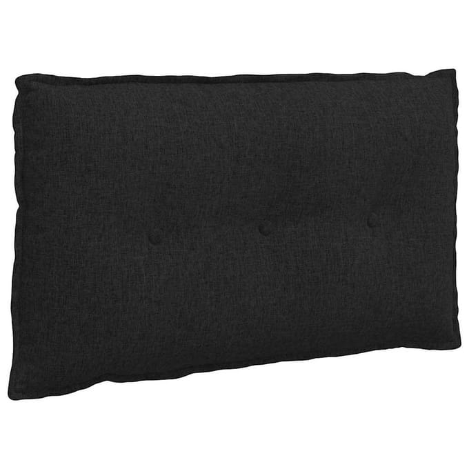 vidaXL - Rugkussen - Zwart - 80 - x - 50 - x - 19 - cm - Stof