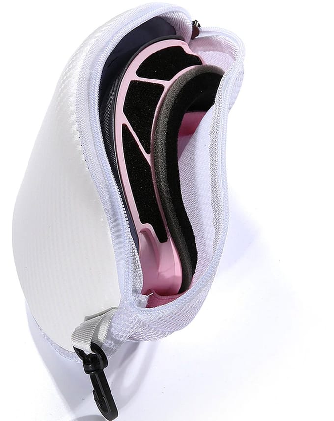 Mooie En Handige Skibril Beschermhoes - Ski Bril Case - Wit