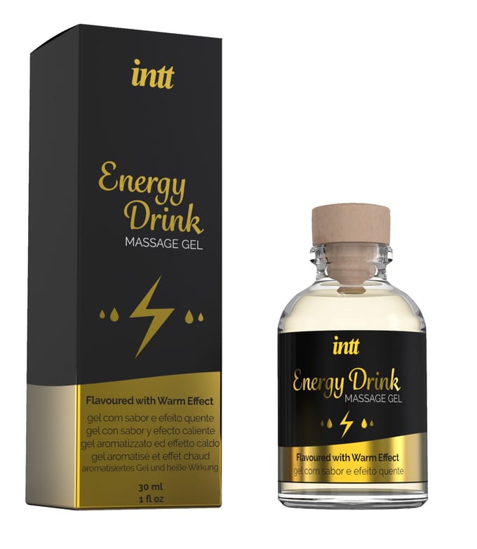 Intt - Verwarmende Likbare Massage Gel - Energy Drink