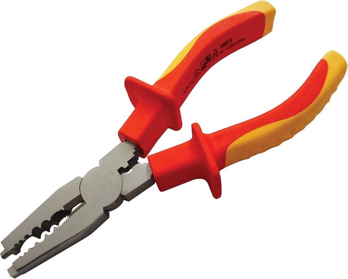 Geïsoleerde Elektriciens Combinatietang 170mm Goede Grip