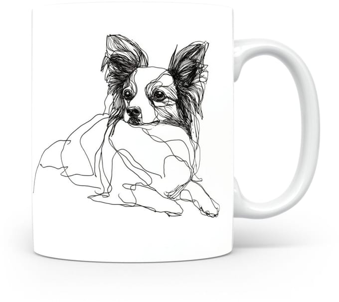 Beker Vlinderhondje (Papillon/Phalène)