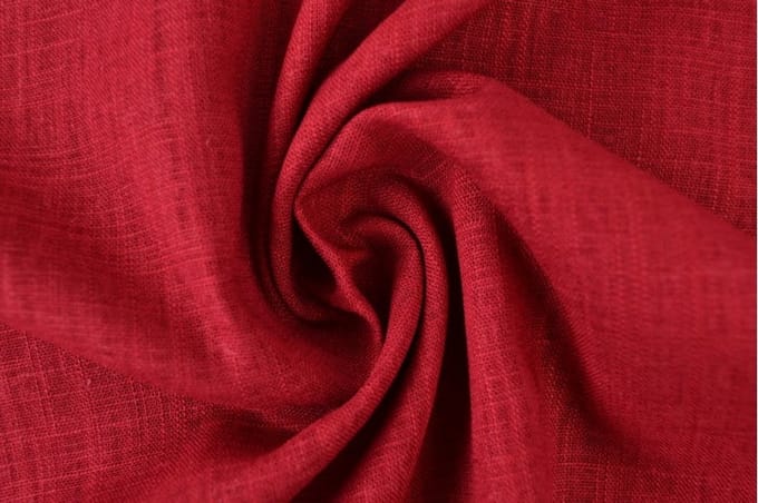 Linnen viscose stof - Bordeaux rood - 1 meter - Per meter - 150cm breed