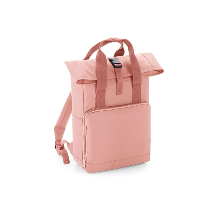 Twin Handle Roll-Top Backpack BagBase - 11 Liter Blush Pink
