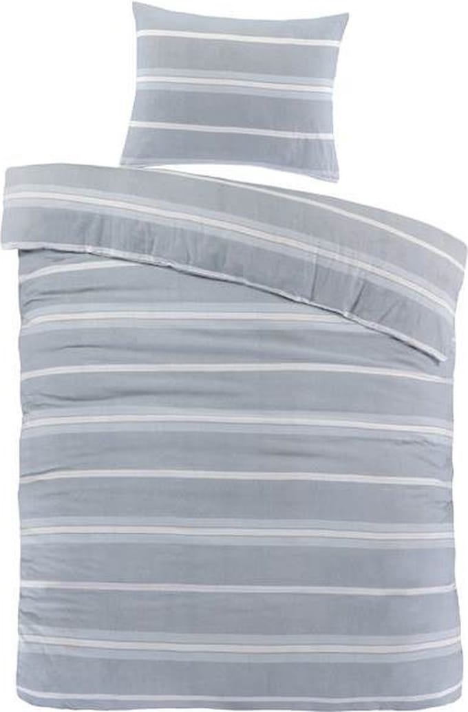 Day Dream Seefeld - Flanel - Dekbedovertrek - Eenpersoons - 140x200/220 cm - Blauw