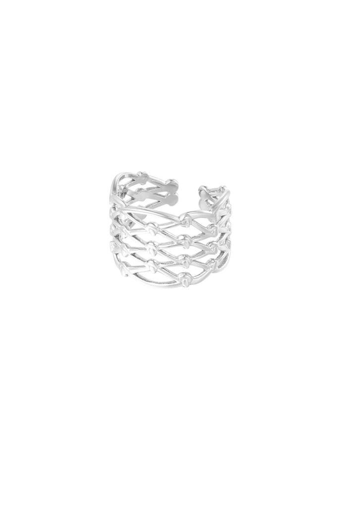 Ring met knoop twist - zilver