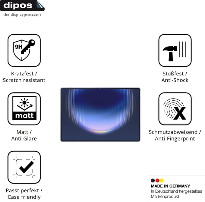 dipos – 2x Matte Pantserfolie geschikt voor Huawei MatePad Pro Max | 9H Screenprotector
