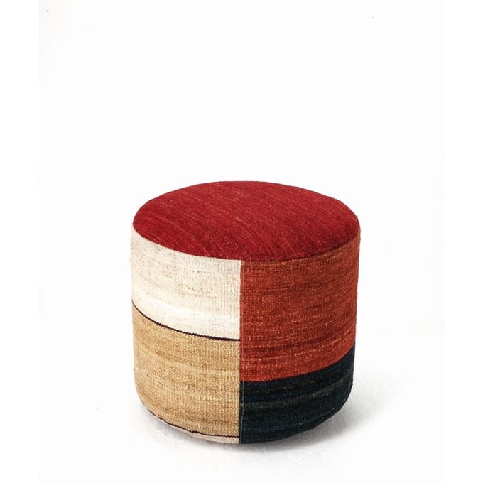Nanimarquina - Kilim Pouf Kruk - Kilim3 - meerkleurig